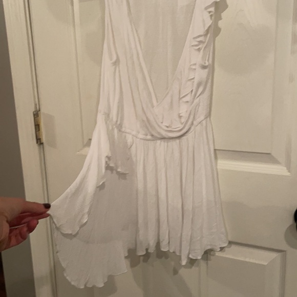 Free People White Ruffle Tank - Picture 2 of 5
